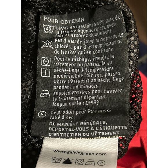 GALVIN GREEN GORE-TEX Men's XL Paclite Quarter Zip Pullover Red White Blue 1928 - Picture 13 of 16